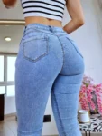 jeans flare tiro alto 2